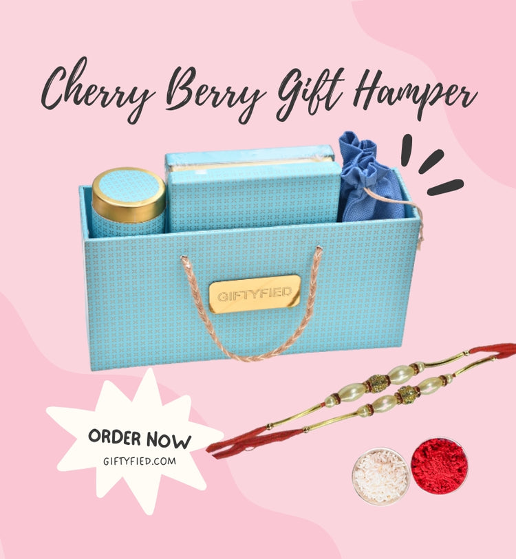 The Cherry Berry Gift Hamper with Rakhi