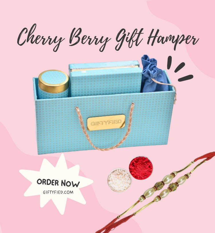 The Cherry Berry Gift Hamper with Rakhi