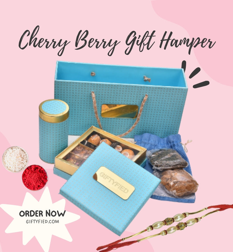 The Cherry Berry Gift Hamper with Rakhi