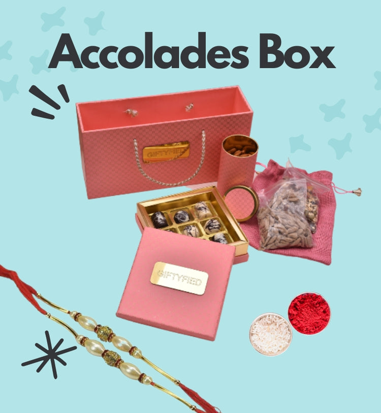 The Accolades Box with Rakhi (Roli and Rice included)