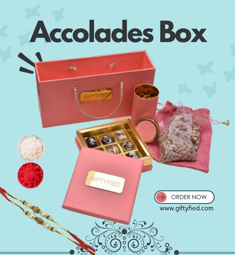 The Accolades Box with Rakhi (Roli and Rice included)