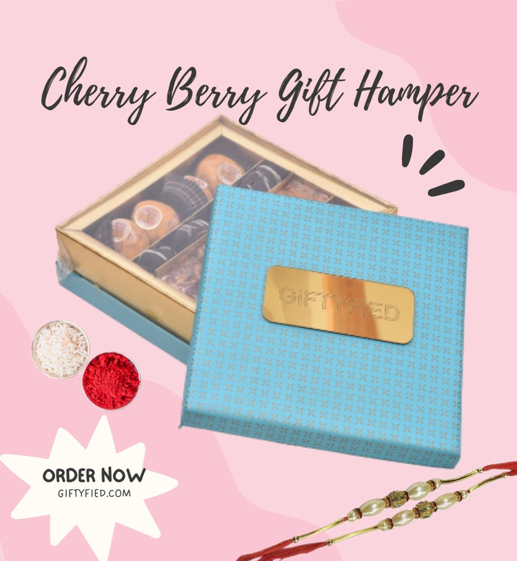 The Cherry Berry Gift Hamper with Rakhi