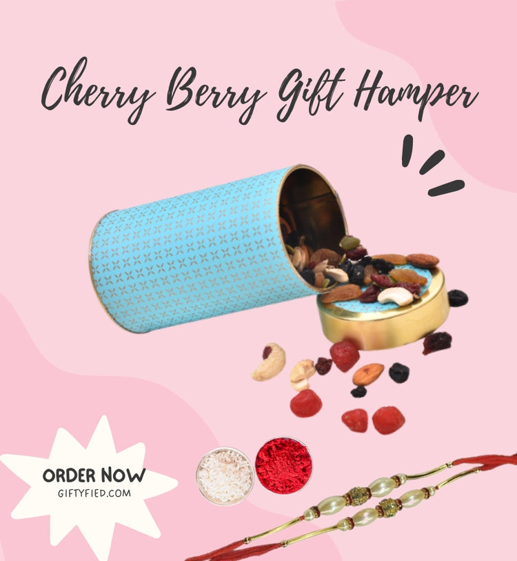 The Cherry Berry Gift Hamper with Rakhi