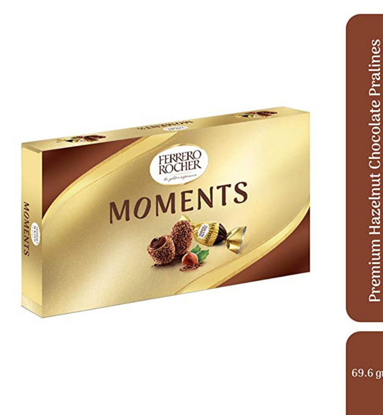 Ferrero Rocher Moments, (Box of 12 Units), 69.6g